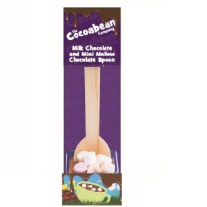 milk choc spoon stirrer with mini mallows