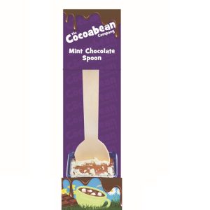 milk choc spoon stirrer with mint