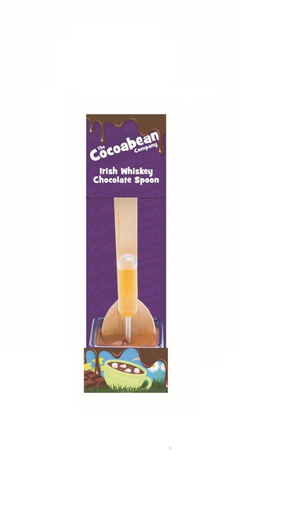 milk choc spoon stirrer with irish whiskey