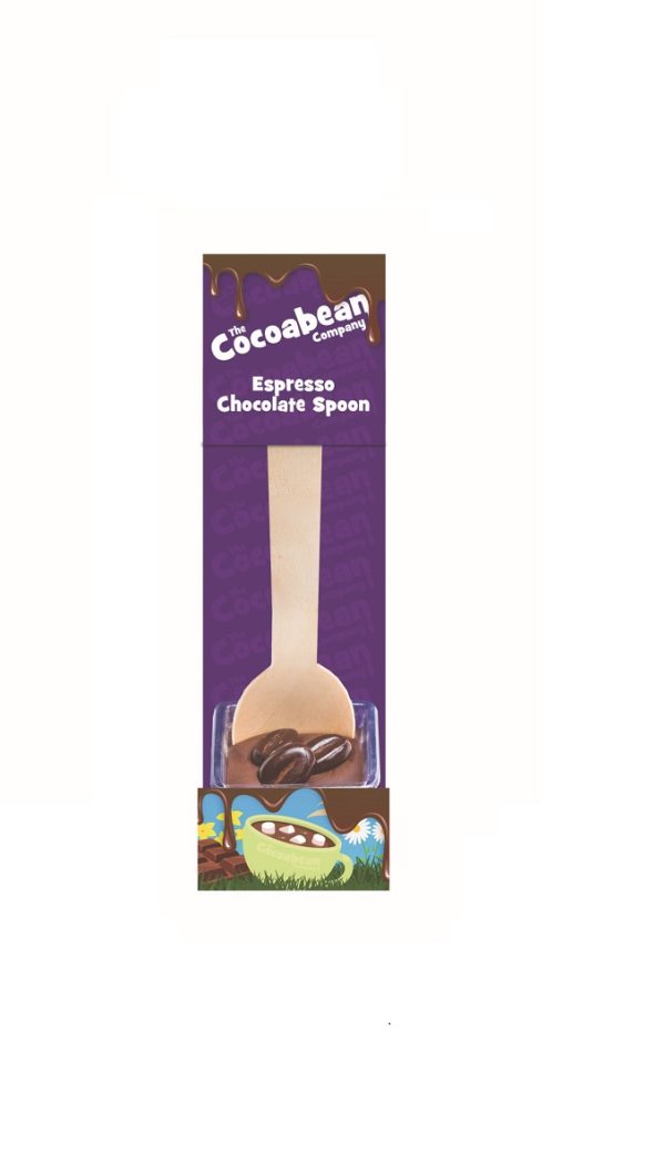 dark chocolate spoon stirrer with coffee flavour