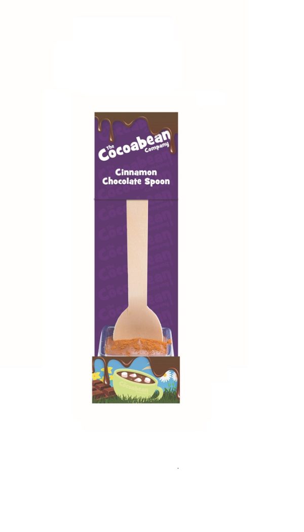 milk chocolate spoon stirrer and cinnamon