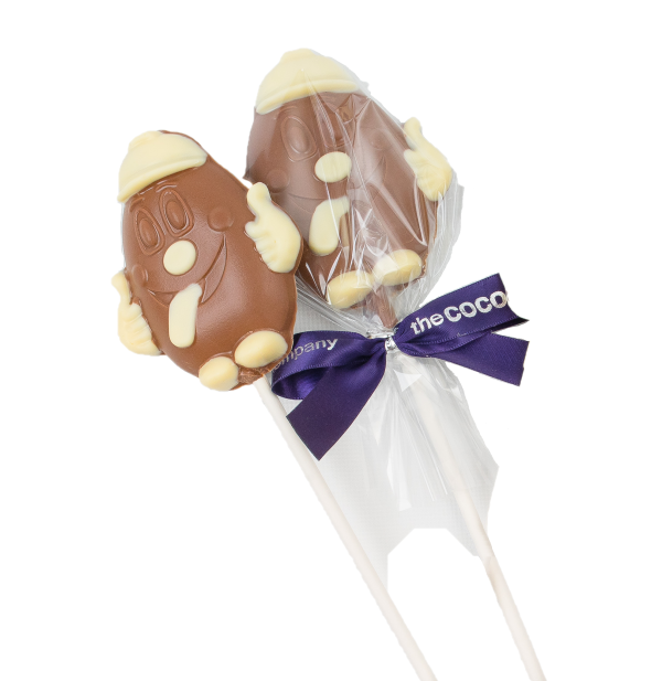 beanie man lolly milk choc