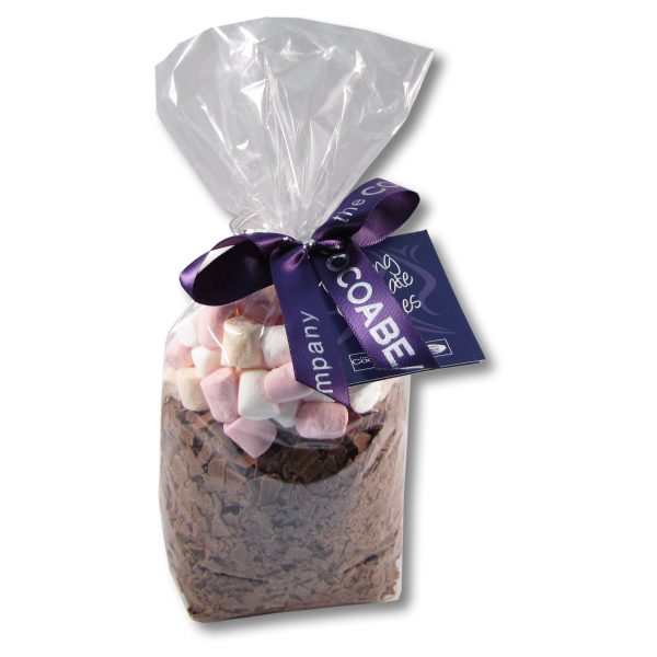 bag of chocolate flakes and marshmallows