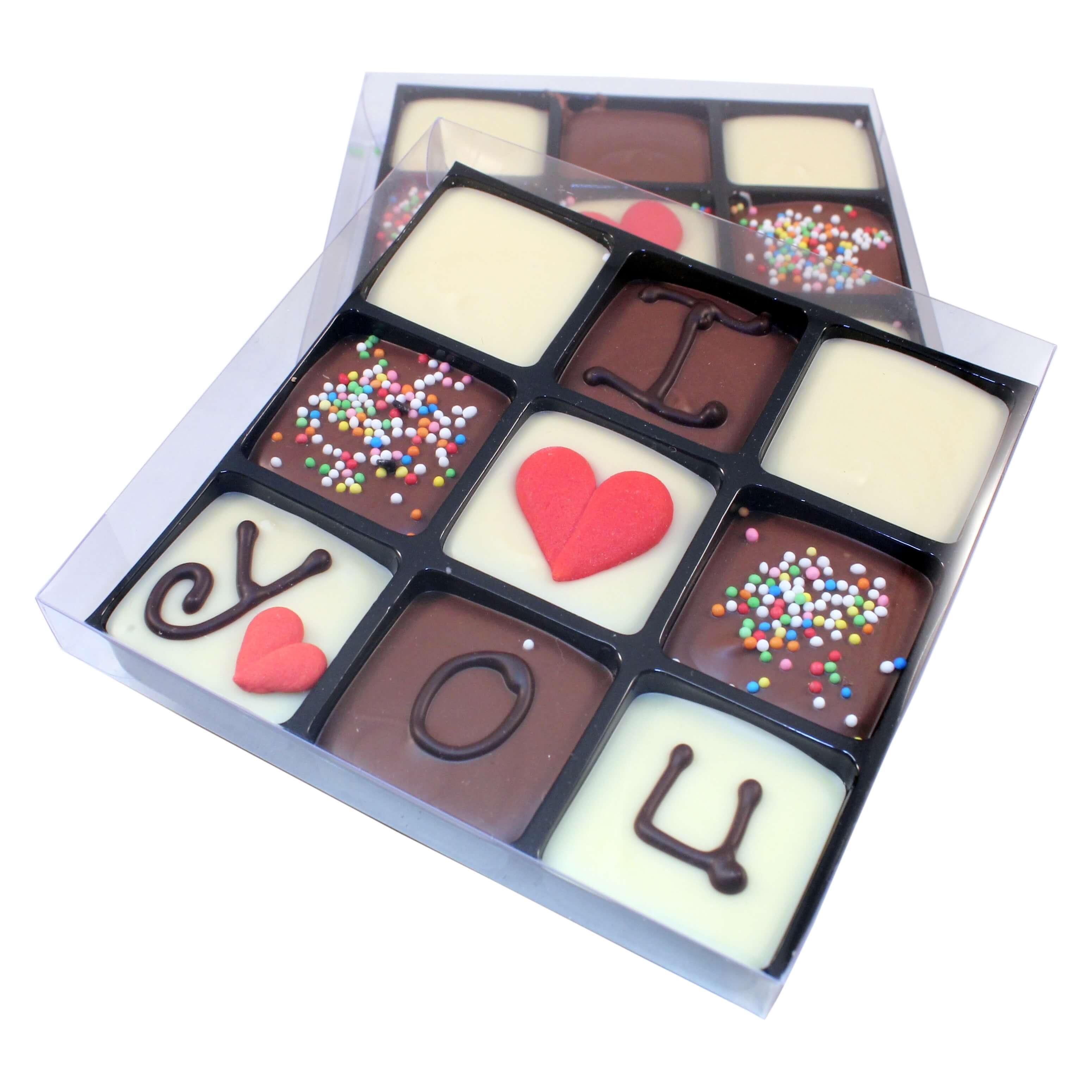 valentines noughts & crosses chocolates
