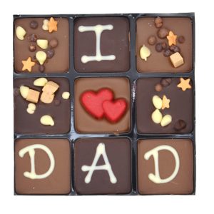 I heart dad tiles gift box