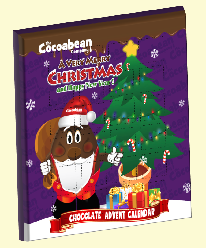 cocoabean company chocolate advent calendar 3D image