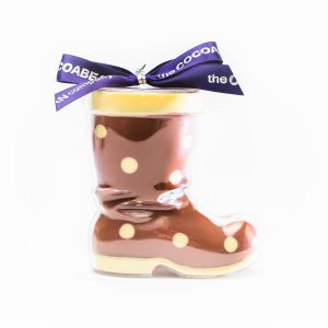 chocolate filled boot shape