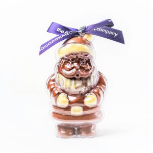 chocolate filled santa shape