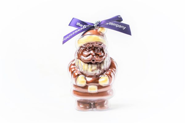 chocolate filled santa shape