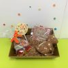 kids chocolate celebration hamper with dinosaur shape