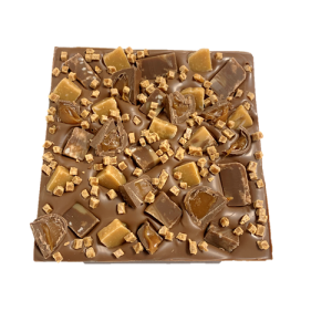 fudge & caramel chunky chocolate slab cocoabean