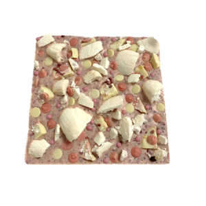 pink chocolate eton mess slab cocoabean