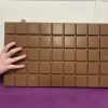 giant chocolate bar with hand