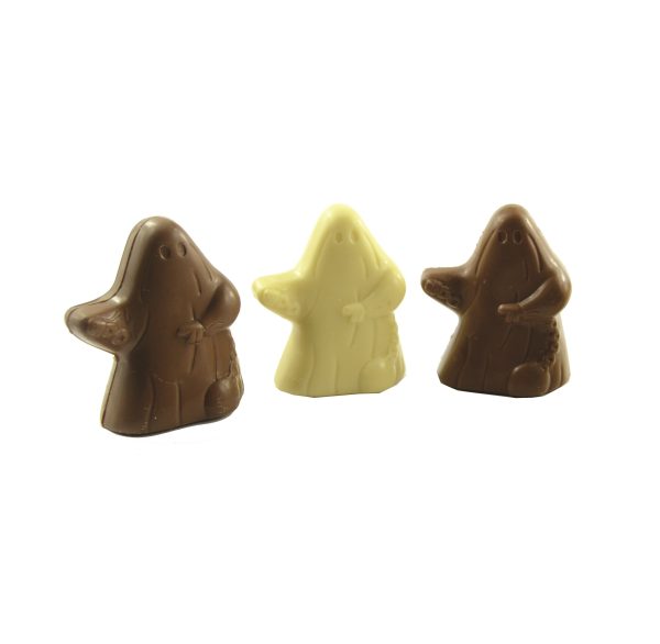 four chocolate ghosts