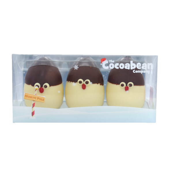 trio of chocolate penguins