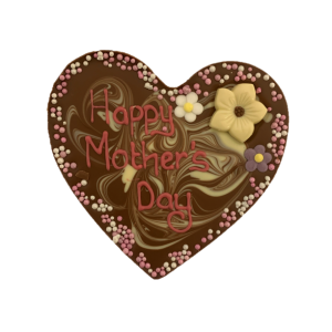 heart shaped chocolate slab for mothers day