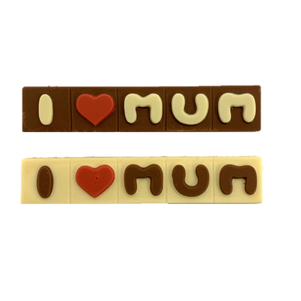 I heart mym chocolate bars
