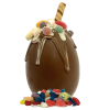 sweet filled milk chocolate easter egg with drips adn more sweets