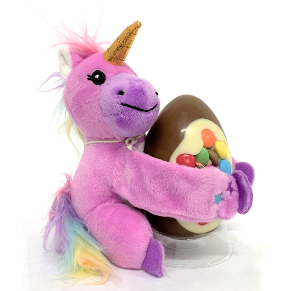 unicorn teddy with easter egg