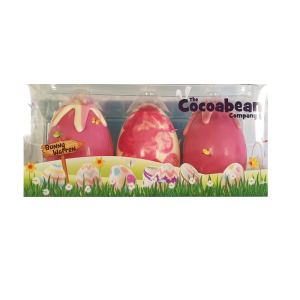 STRAWBERRY FLAVOURED MINI CHOCOLATE EASTER EGGS PINK
