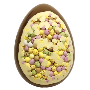 giant chocolate easter egg with mini egg inclusion