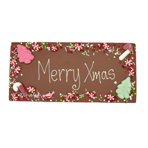 "Merry Xmas" chocolate bar with sweets 500g