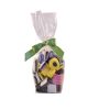 liquorice allsorts sweets in a bag with green ribbon