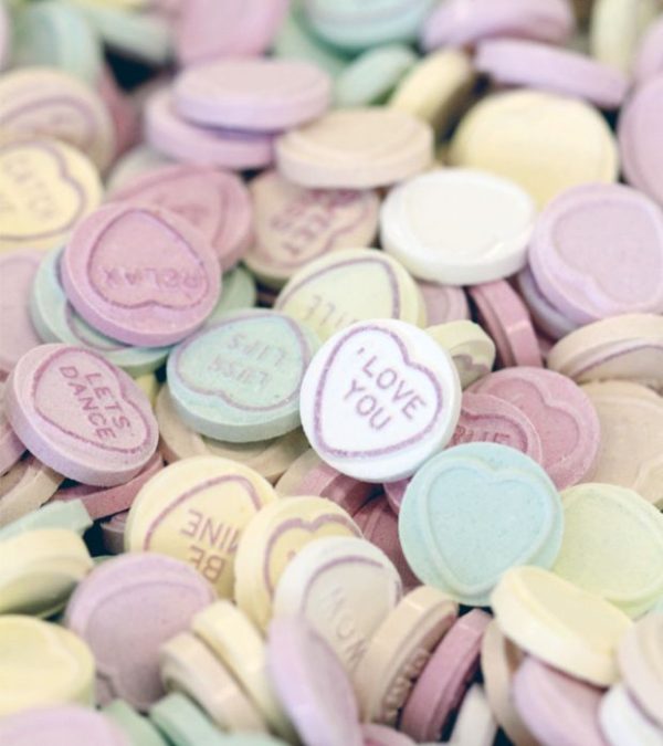 love hearts sweets