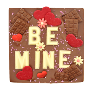 be mine valentine's chunky chocolate slab