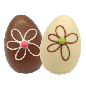 flower design chocolate eggs