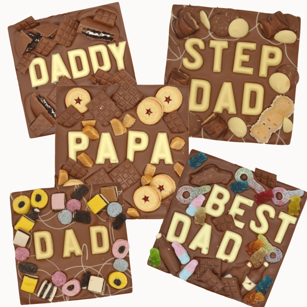personalised large chocolate bar fathers day dad daddy step dad papa best dad