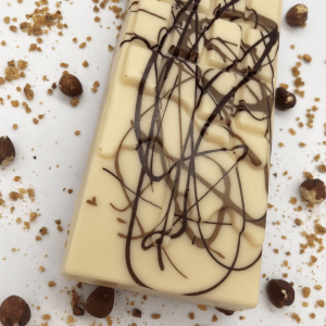 white chocolate hazelnut cream bar